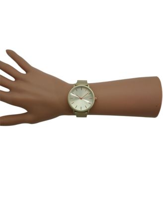 Beige Pastel Colors Minimalist Women Watch