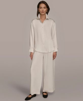 Women's Woven Button-Down Shirt