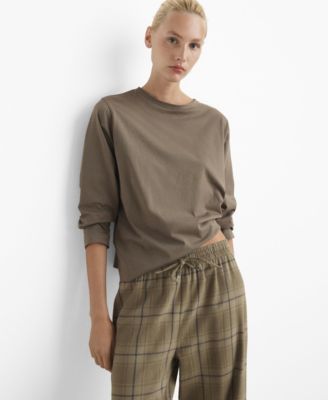 Women's Two-Piece Flannel Check Pajamas