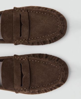 Women's Ruched Toe Suede Shoes