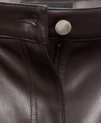 Women's Leather-Effect Skinny Pants