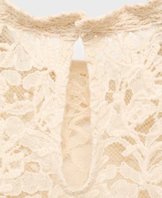 Women's Lace Combination Blouse
