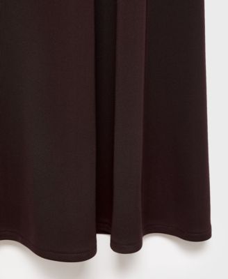 Women's Asymmetrical Neckline A-Line Dress