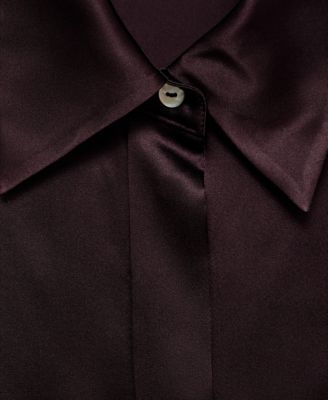 Women's Silk Satin Shirt