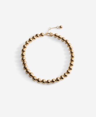 MANGO - Women's Metallic Spheres Necklace