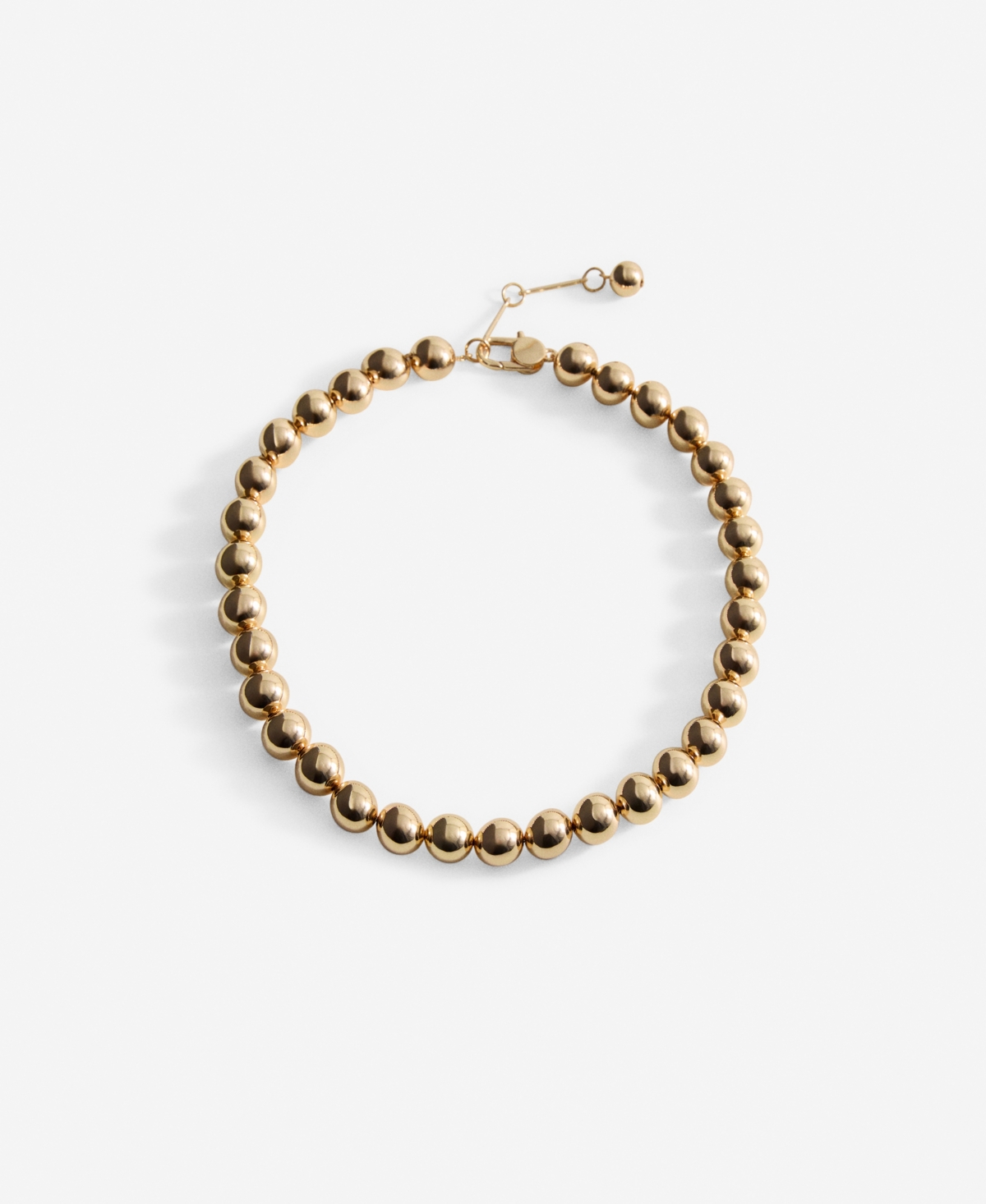 Mango Women's Metallic Spheres Necklace
