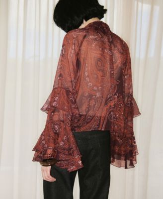 Women's Paisley Print Blouse