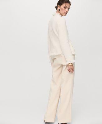 Women's Frayed Edge Tweed Jacket