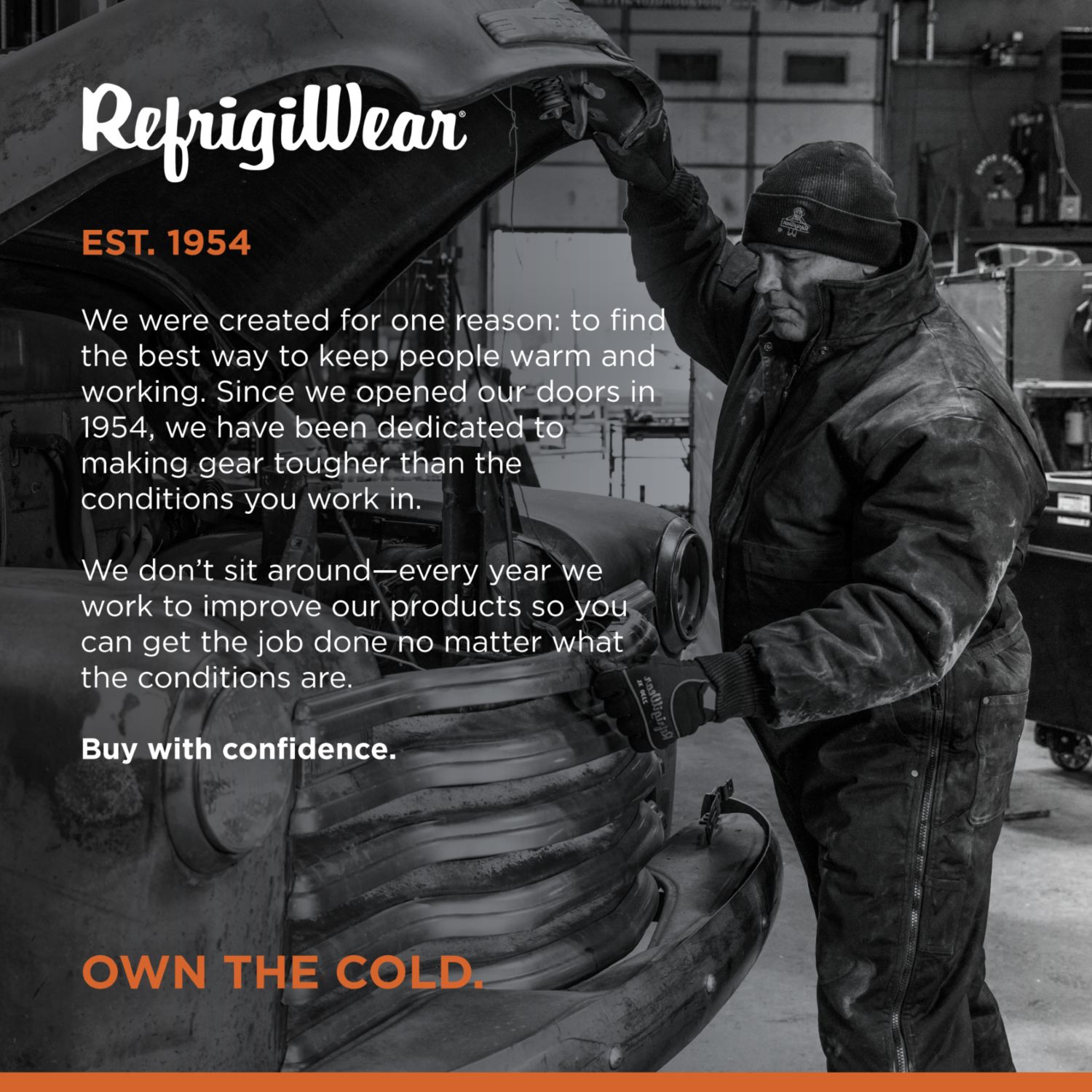 Men's ComfortGuard Coveralls - -10degree(s)F Comfort, Insulated, Water-Repellent, Durable, Full-Body Workwear for Cold Weather Protection