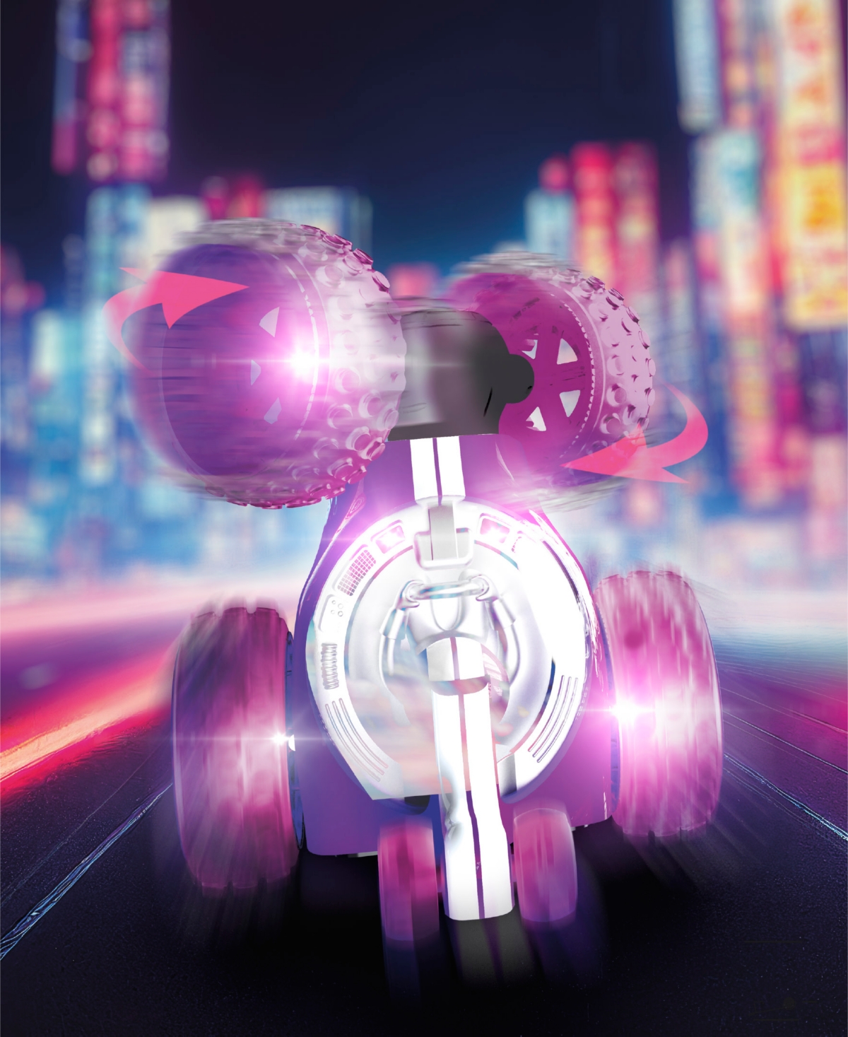 Sharper Image Wheelie Spinner Stunt Car Toy