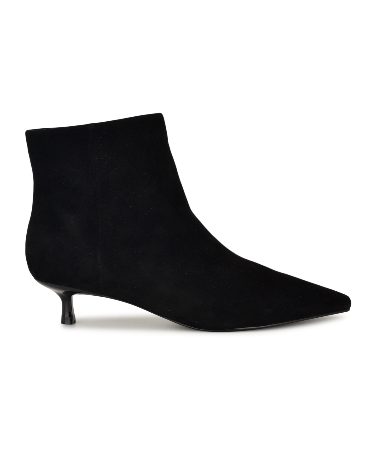Nine West Turrel Pointed Toe Kitten Heel Bootie In Black