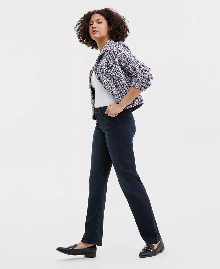 Women's Kennedy Mid Rise Straight Jeans - thumbnail 4