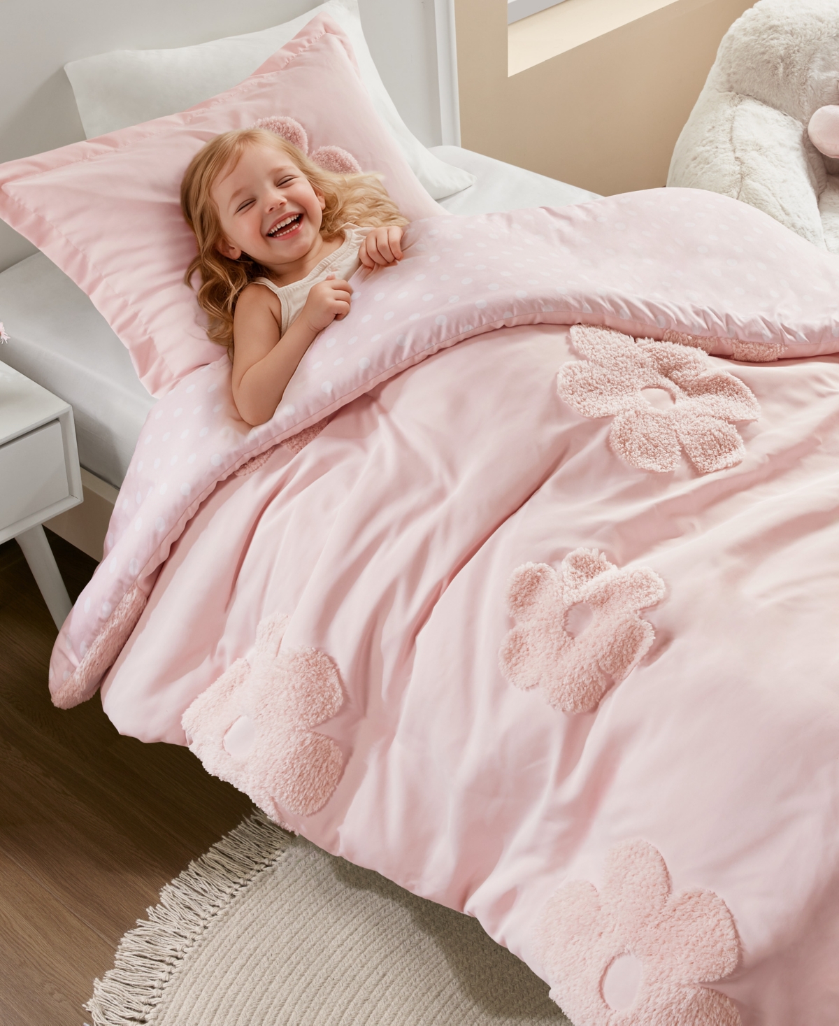 Intelligent Design Gracie Floral Reversible 2-pc. Duvet Cover Set, Twin In Pink