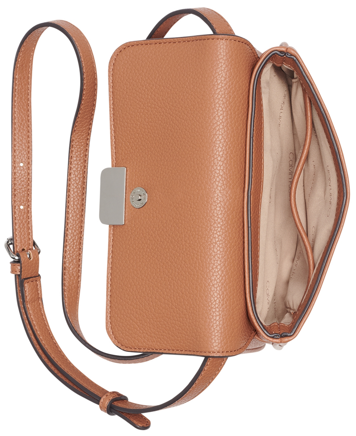 Calvin Klein Arya Small Crossbody Bag In Brown