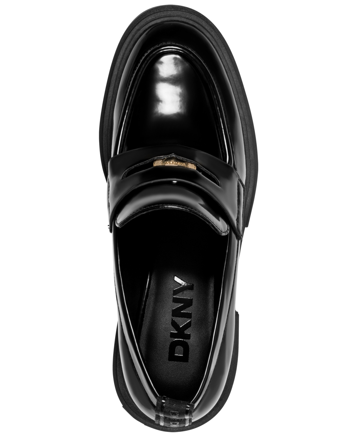 Dkny Tovella Penny Loafer Platform Pump In Black