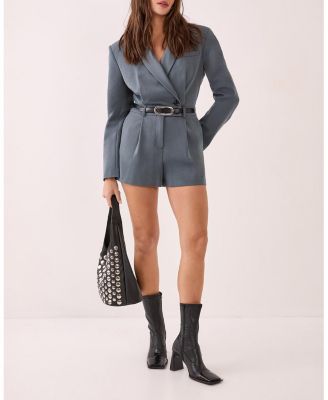 Women's Tailored Button Detail Romper