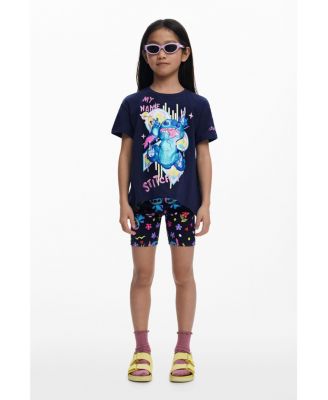 Girls Girls's Stitch V-neck T-shirt