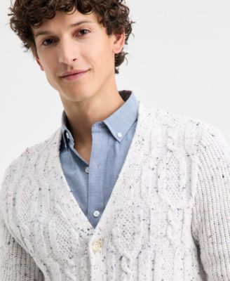 Men's Elv Cable Cardigan Sweater, Macy's Exclusive