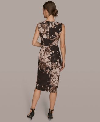 Women's Floral Print Sleeveless Dress