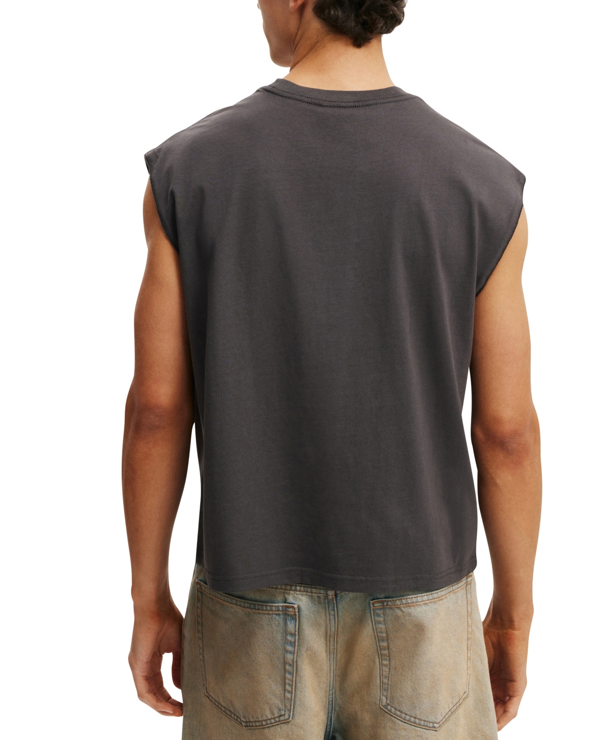 Cotton On Men's Cropped Fit Muscle T-Shirt