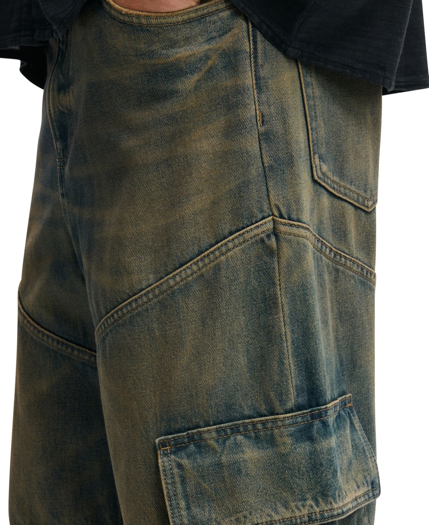 Мужские джинсы COTTON ON Super Baggy Jean, цвет: Синий — фото 4