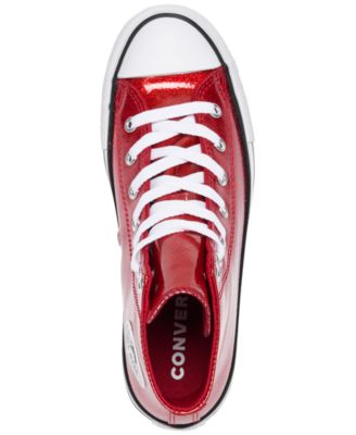 Big Girls Chuck Taylor All Star Glitter Lift Platform Casual Sneakers from Finish Line