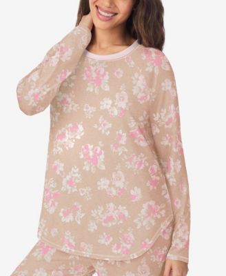 Women's Long Sleeve Crew Neck Top and Jogger Pajama Set