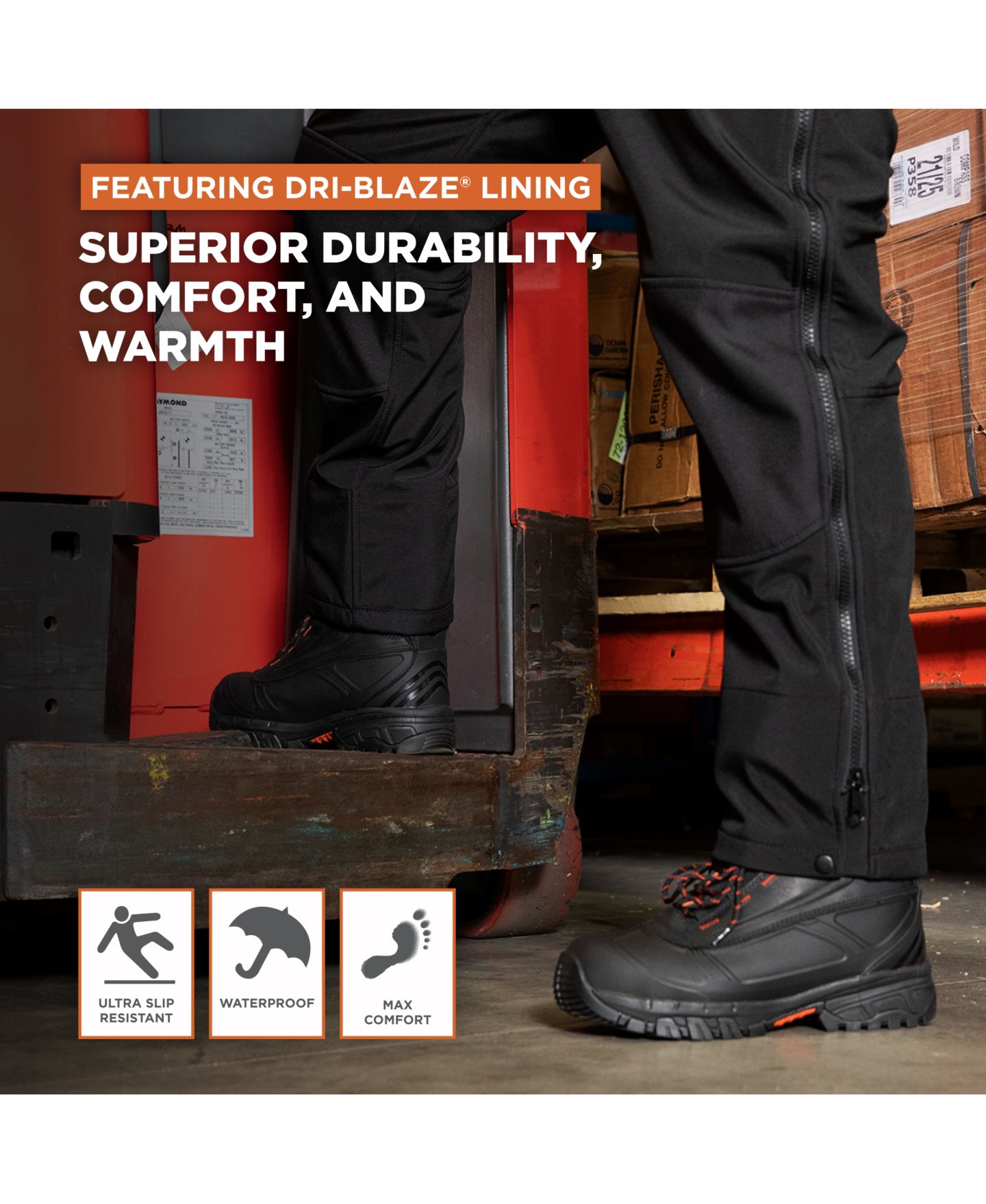Мужские ботинки RefrigiWear Polar Force Max Waterproof Insulated 8-Inch Leather Work Boots — фото 41