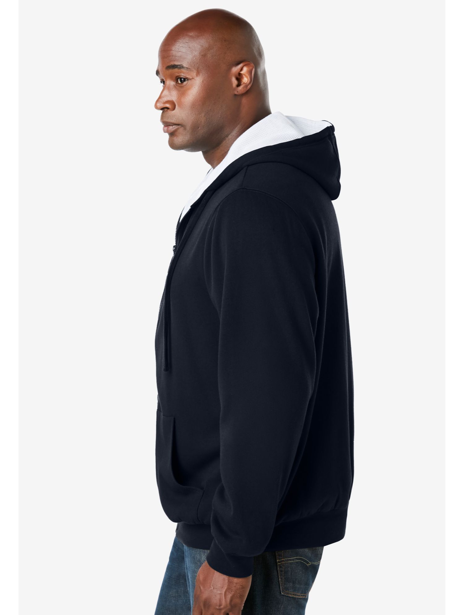 Men's by KingSize Full-Zip Thermal Hoodie