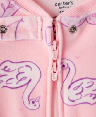 Baby Boys' or Baby Girl Dream Plush Footed Long-Sleeve One Piece Pajama