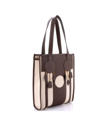 Petit H Dream Catcher Tote Toile and Leather