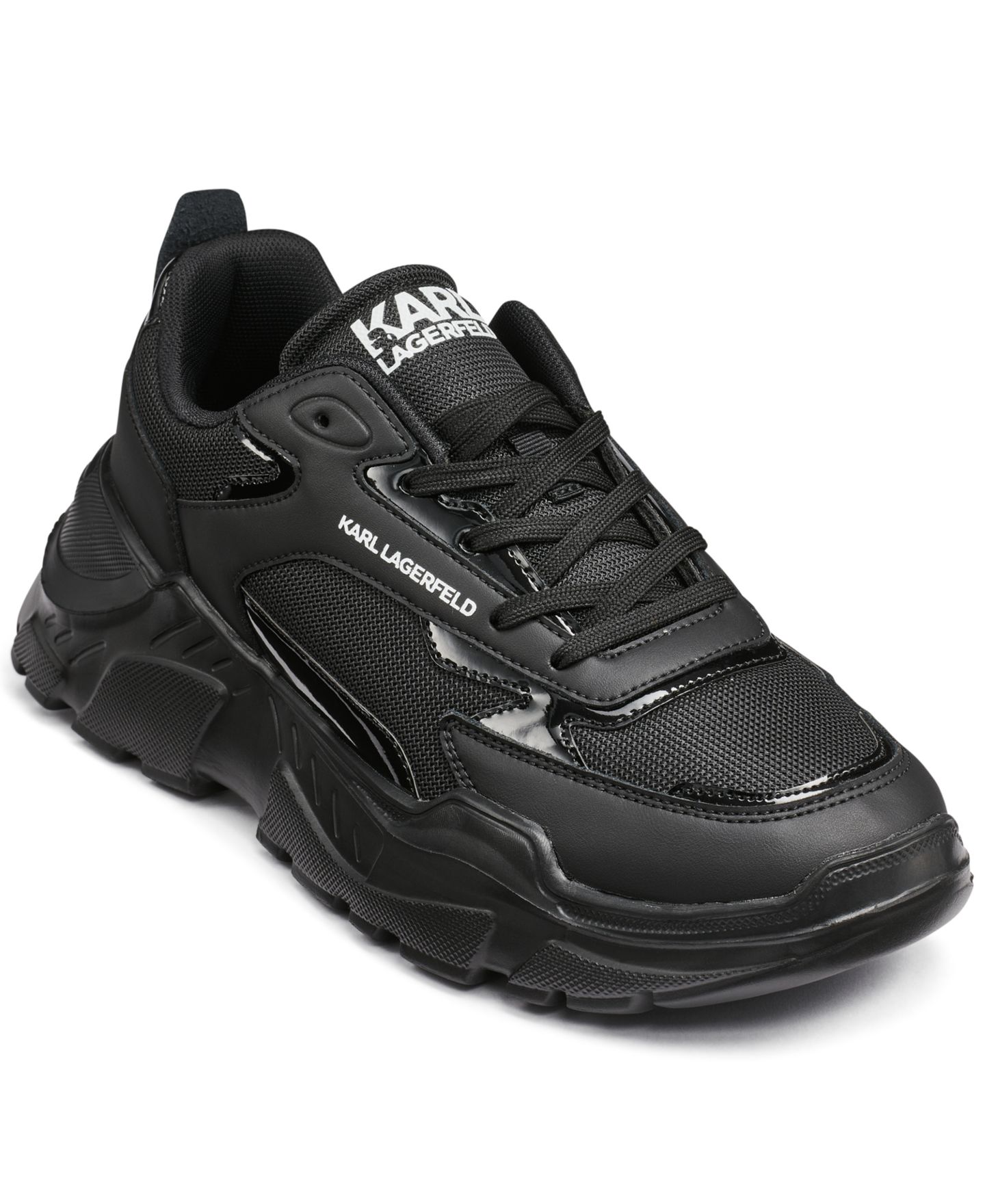 Мужские кроссовки KARL LAGERFELD PARIS Coren - Lace Up, цвет: Чёрный — фото 1