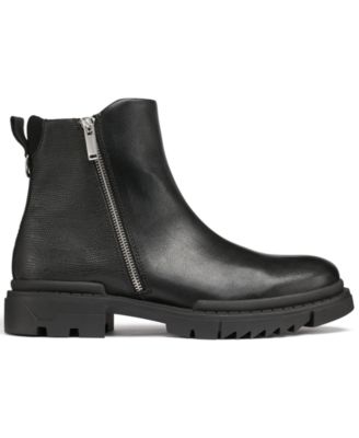 Men's Mixed Media Double Zip Boots