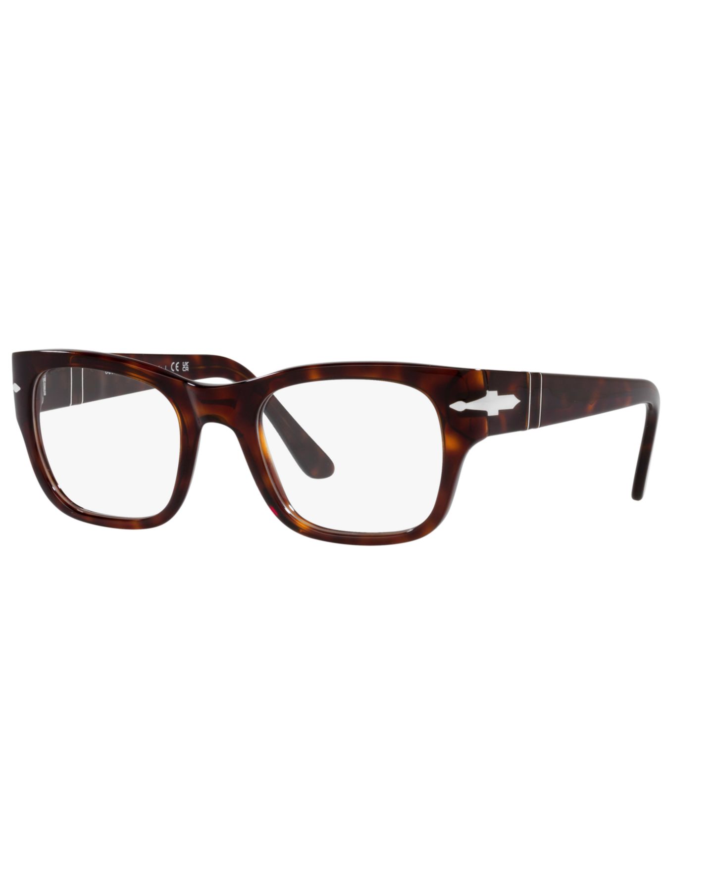 Очки Persol Unisex Rectangle Plastic PO3297V Eyeglasses, цвет: Гавана — фото 1