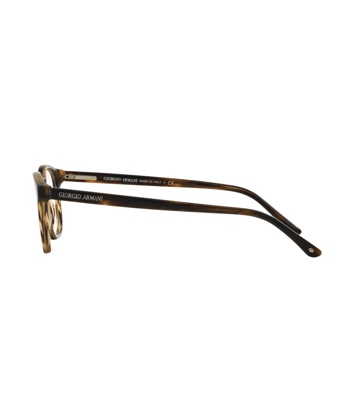 Мужские очки Giorgio Armani Man Panthos Plastic AR7074 Eyeglasses, цвет: Тёмный коричневый — фото 11