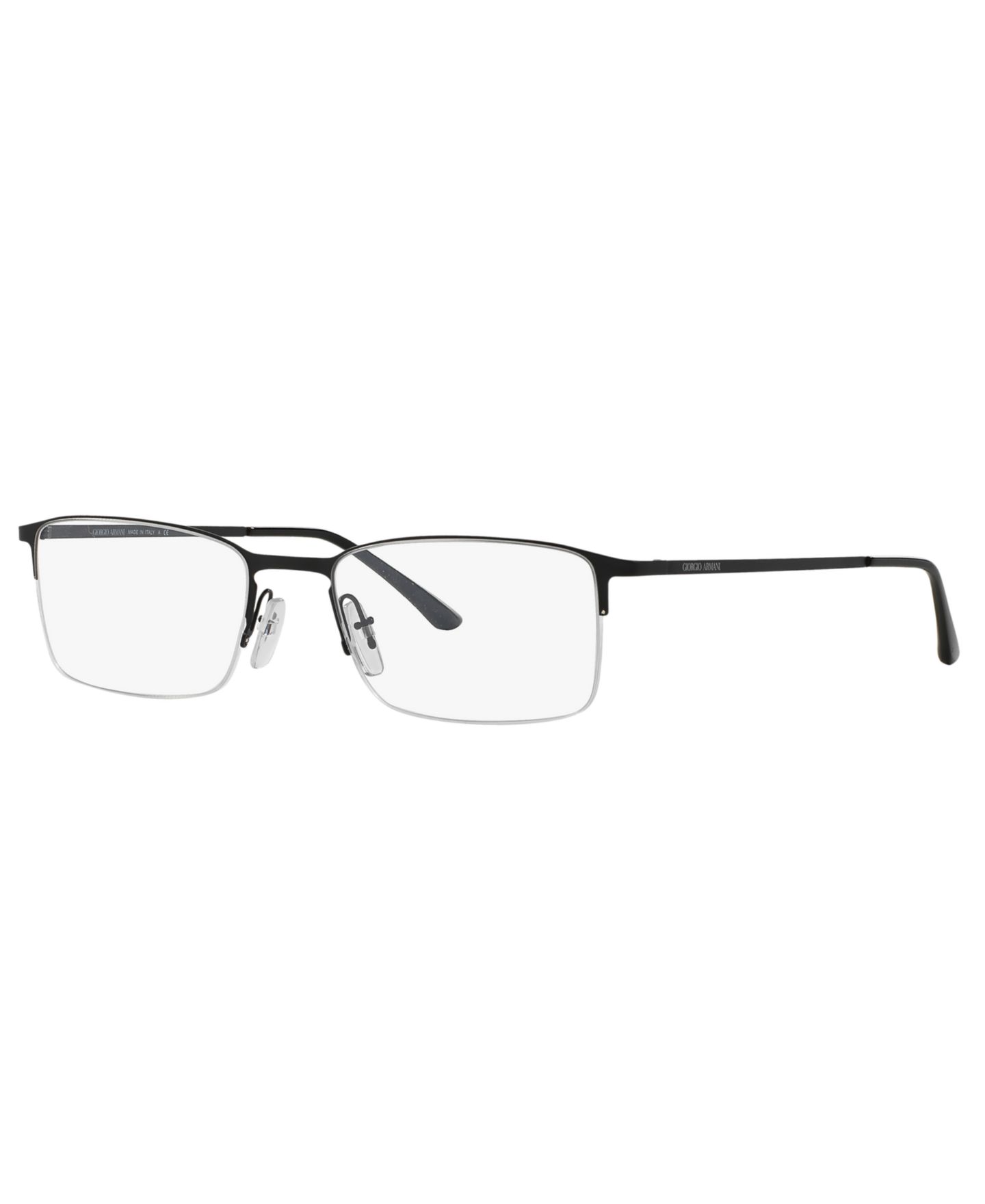 Мужские очки Giorgio Armani Man Rectangle Metal AR5010 Eyeglasses, цвет: Матовый чёрный — фото 1