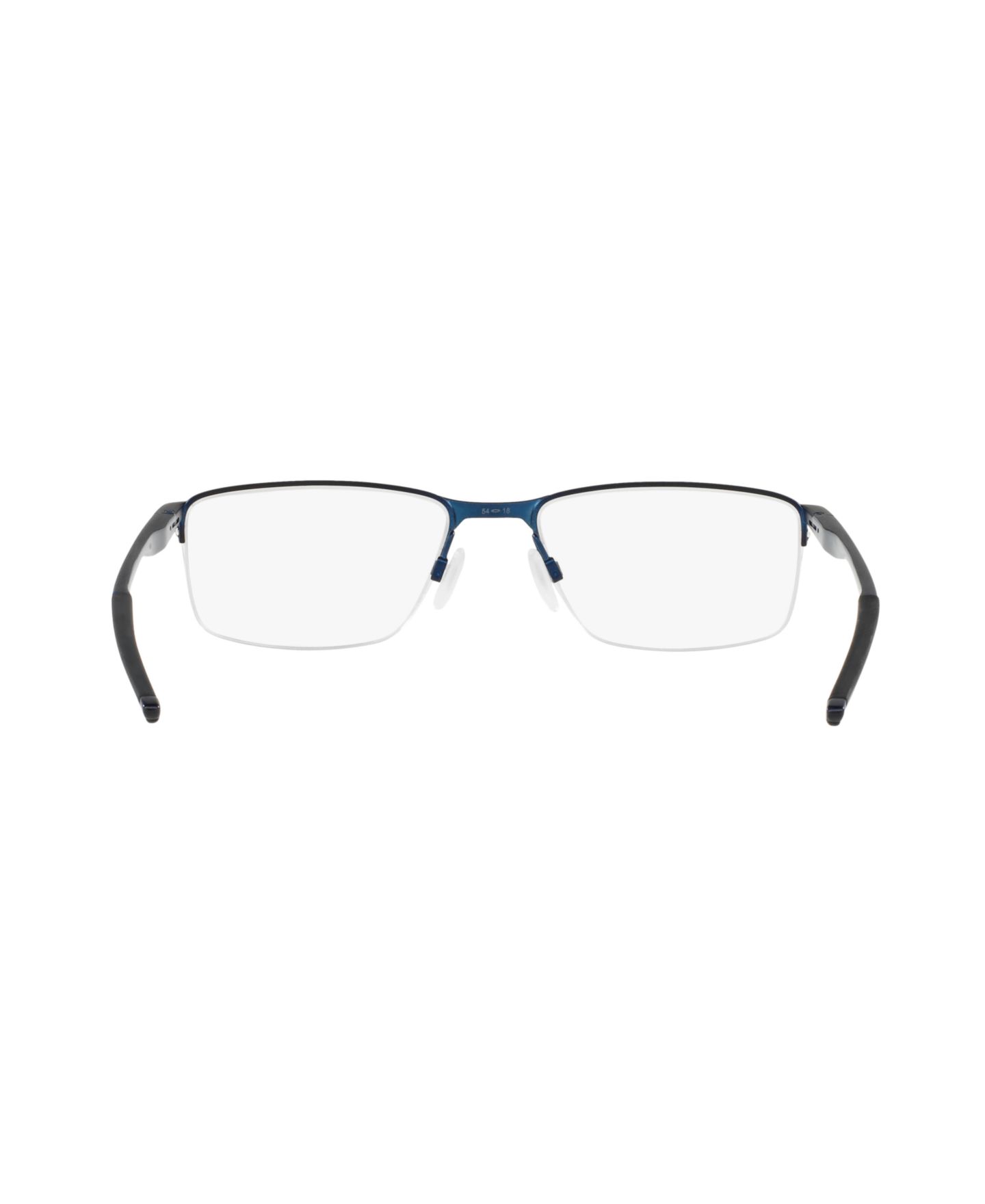 Мужские очки Oakley Man Rectangle Metal OX3218 Socket 5.5 Eyeglasses, цвет: Тёмный синий — фото 7
