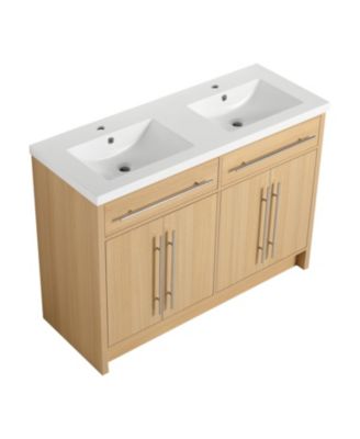 Bathroom Vanity with Resin Sink and Soft-Close Doors