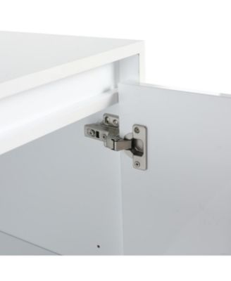 72" White Vanity Combo: 4-Storage & 2-Wall Cabinets, Soft Close