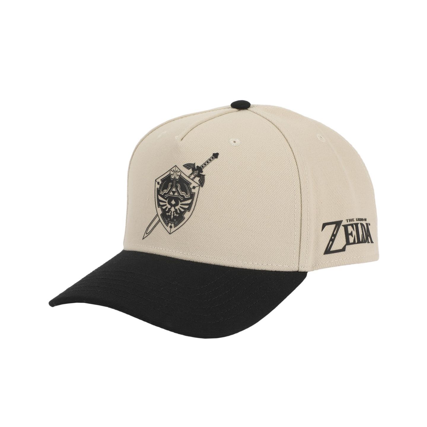 Мужская кепка The Legend of Zelda Hylian Shield Embroidery Poly Wool B104 Snapback, цвет: Белый — фото 1