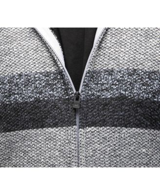 Men's Zip Up Fleece Lined Cardigan Hooded Sweater