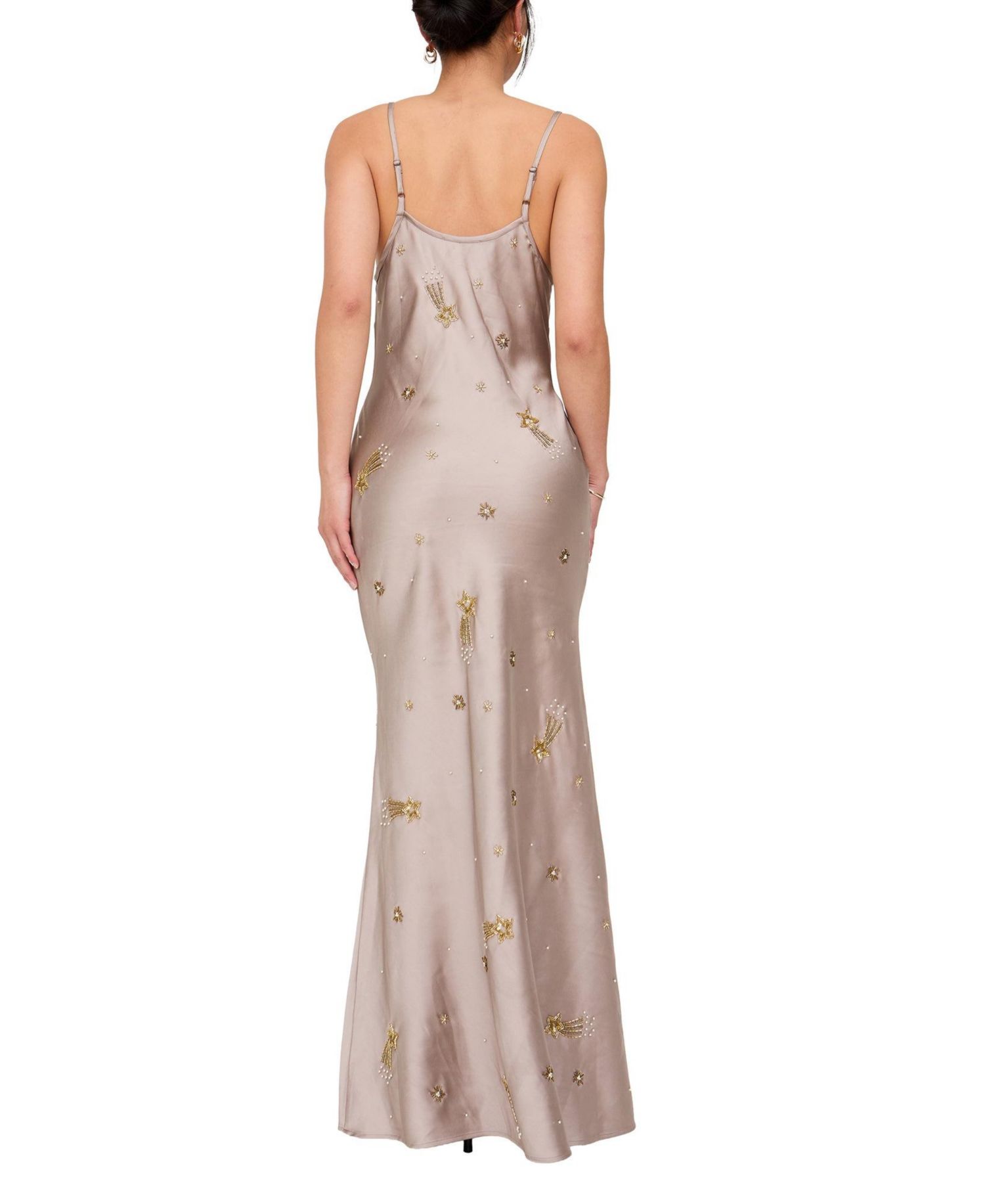 Women's Starburst All Over Embellished Ball Gown