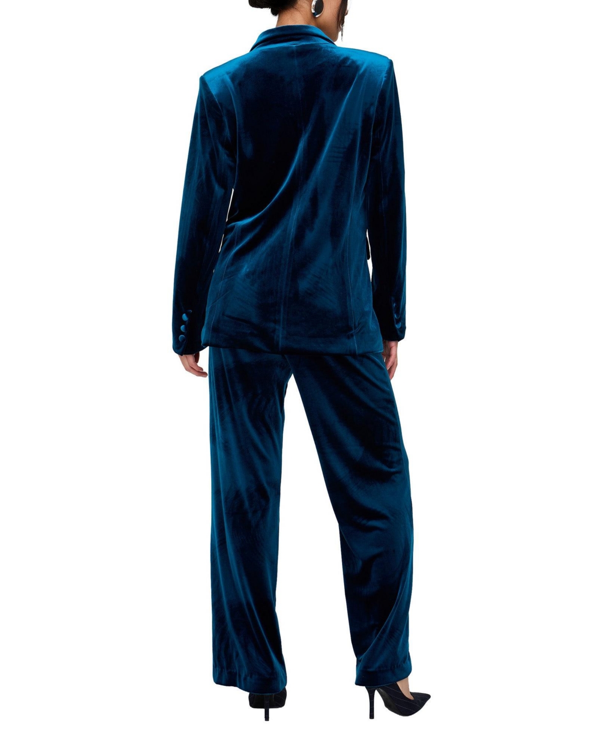 Lily and Lionel London Women's Valerie Straight Leg Velvet Trouser