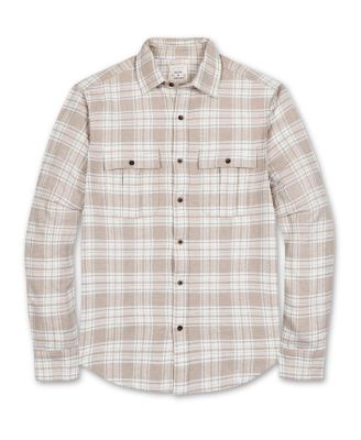 Men's Organic Flannel Double Pocket Button Down Shirt
