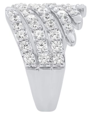 Lab-Grown Diamond Ring (2.ct. t.w.) in 14k Gold Plated Sterling Silver