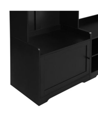 Modern Hall Tree with Shoe Storage & Bench