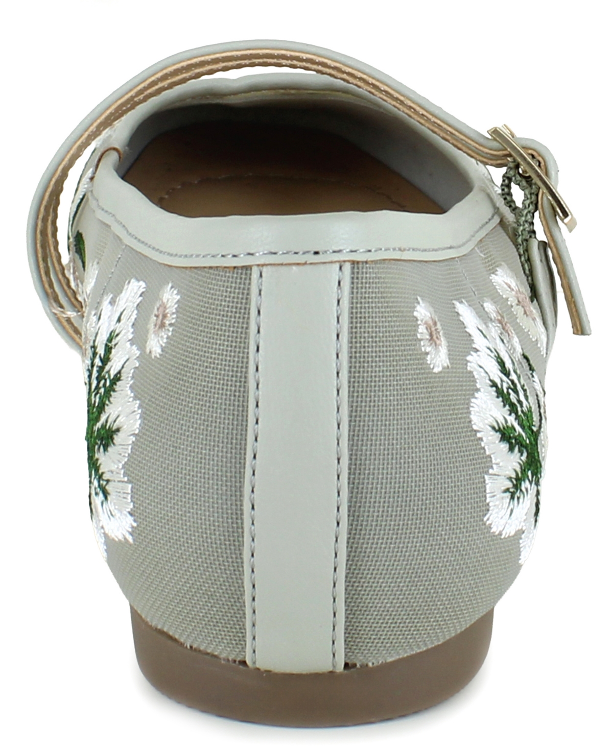Kenneth Cole Reaction Malibu Nites Mary-jane Ballet Flat In Gray