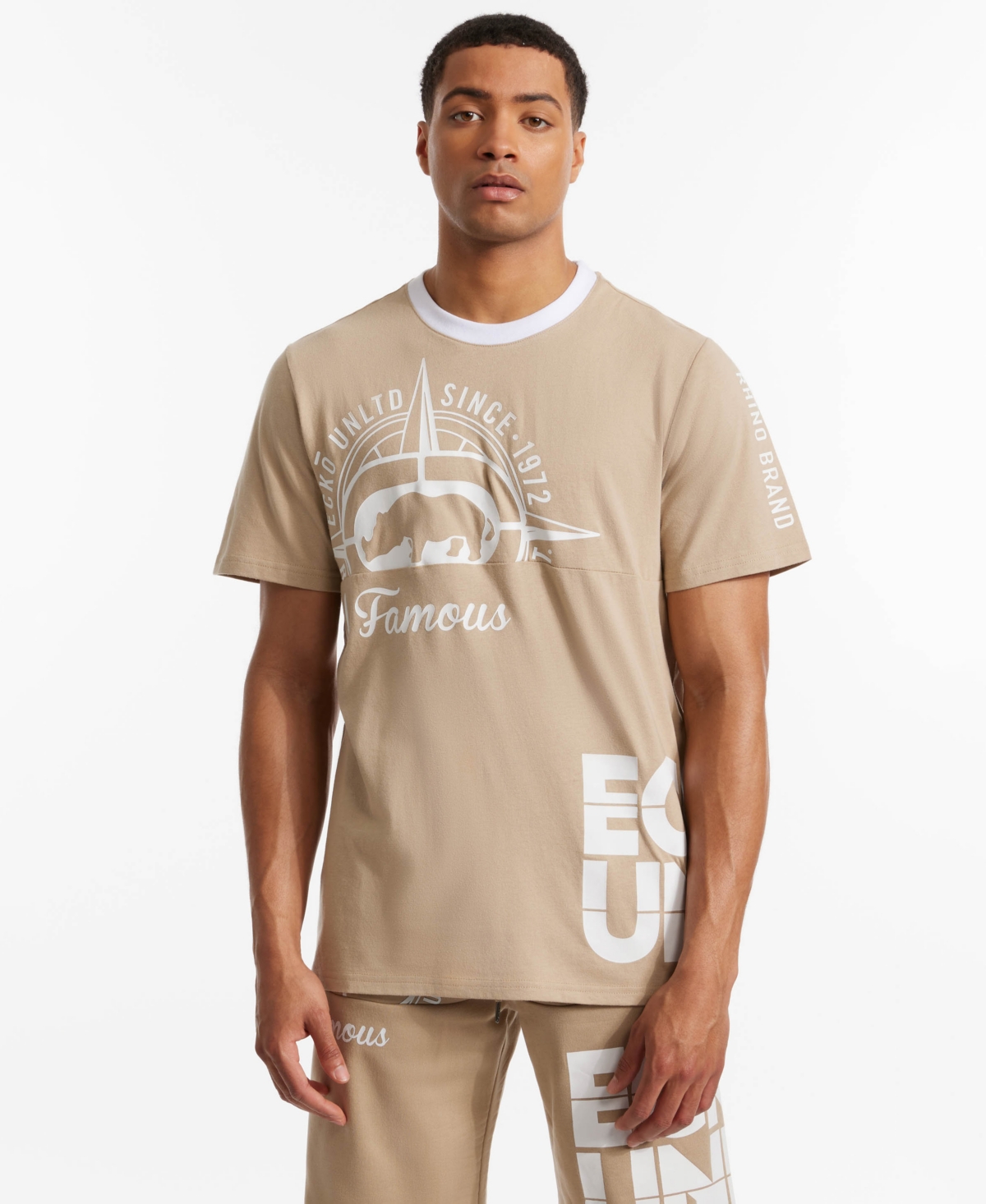 Ecko Unltd Men's Tackled Short Sleeve Knit T-Shirt