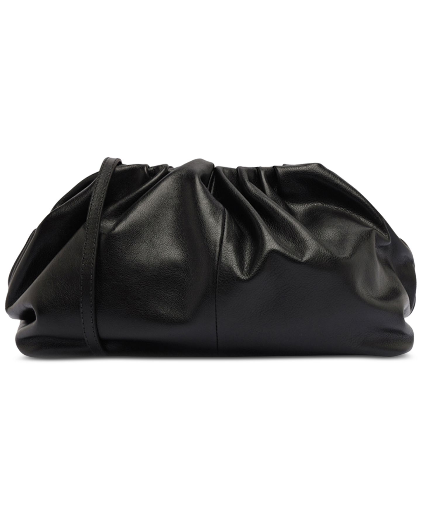 Женская сумка Arezzo Elizabeth Medium Leather Snap Button Handbag, цвет: Чёрный — фото 3