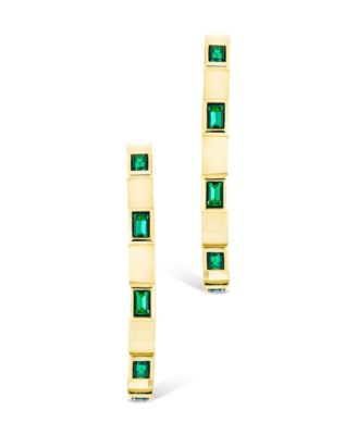 Sterling Silver Asher Flat Polished Hoops